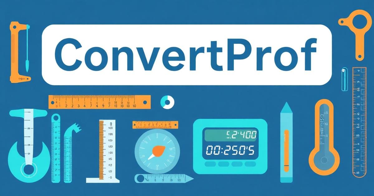 ConvertProf unit converter and scientific calculator tool with measurement instruments